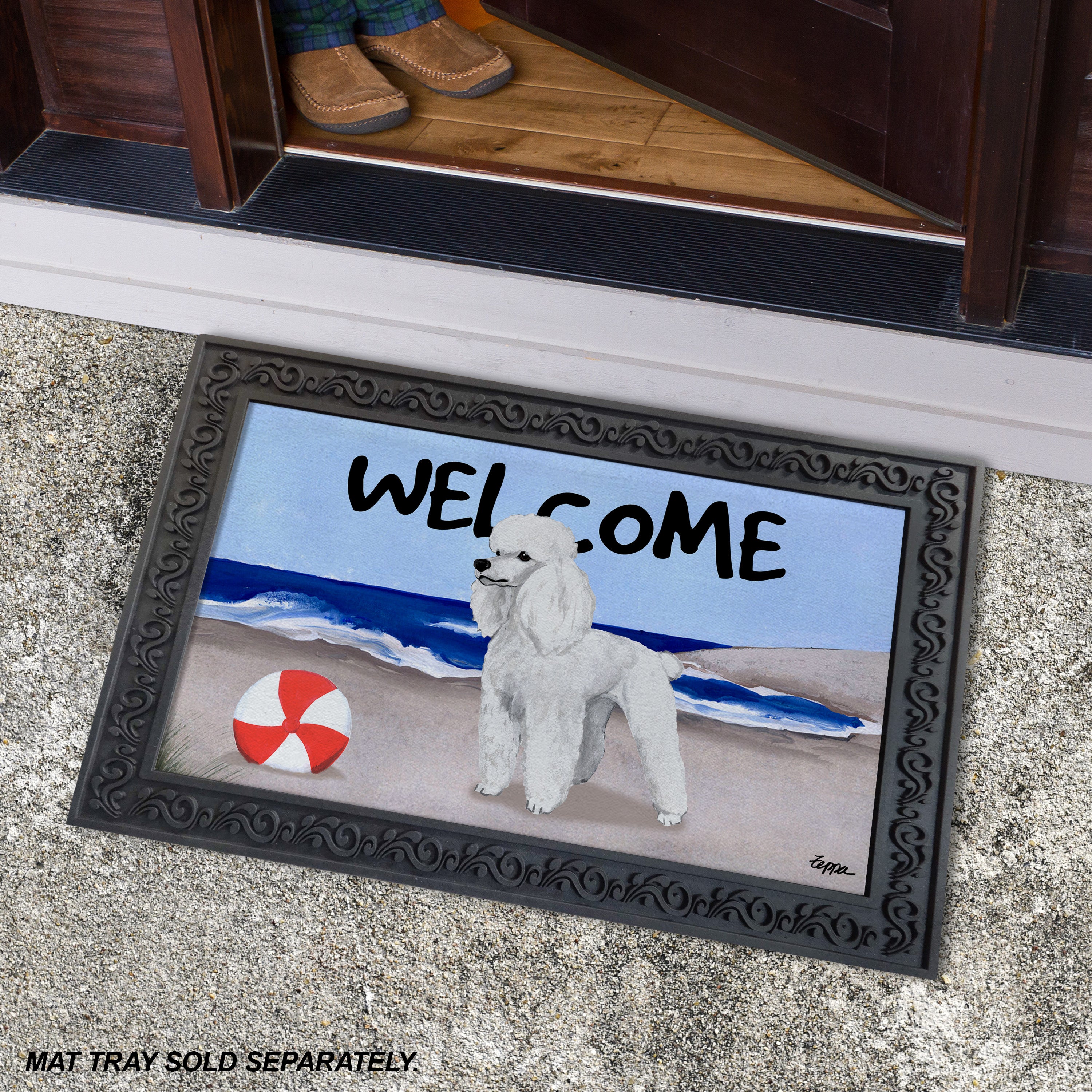 Poodle Welcome Mat