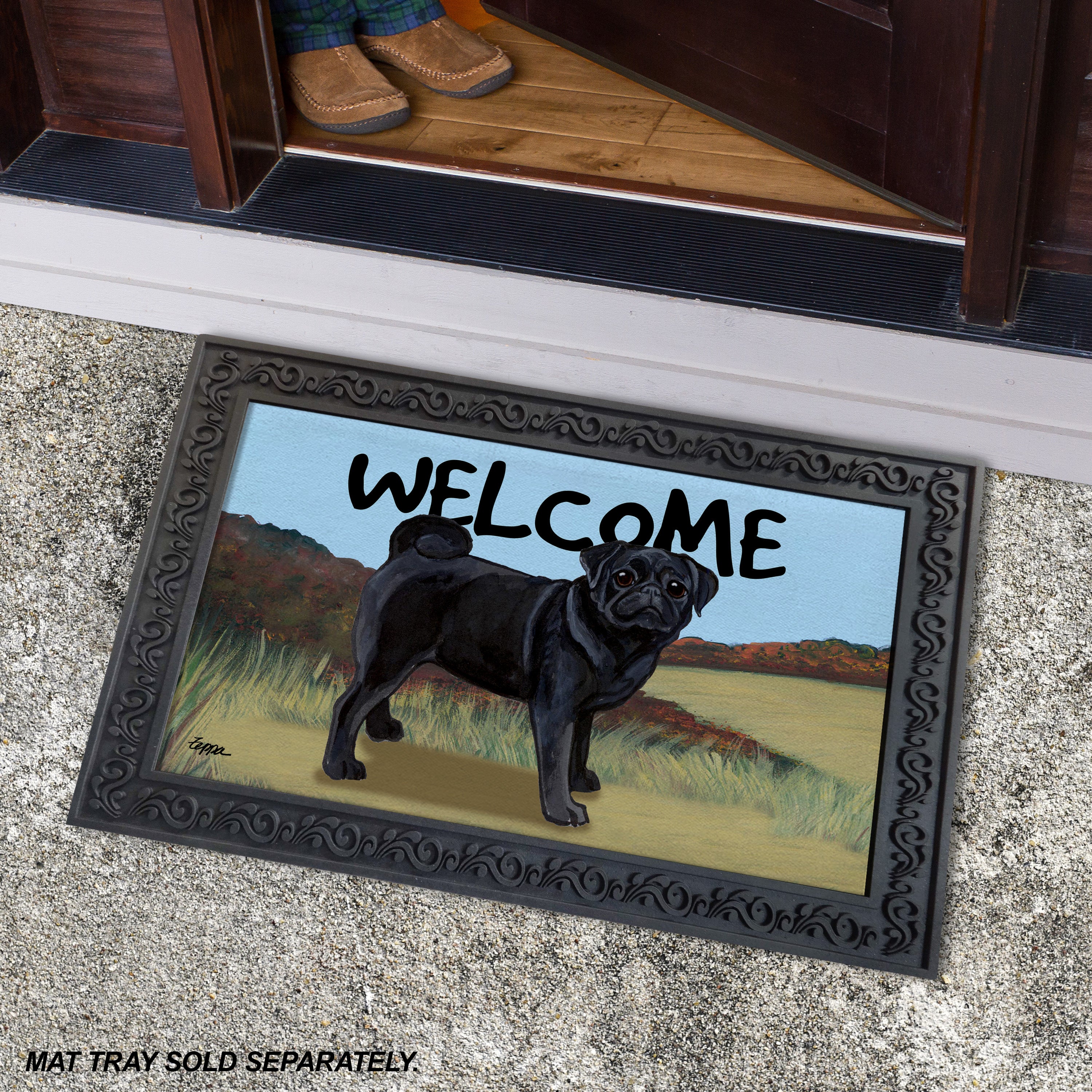 Pug Welcome Mat