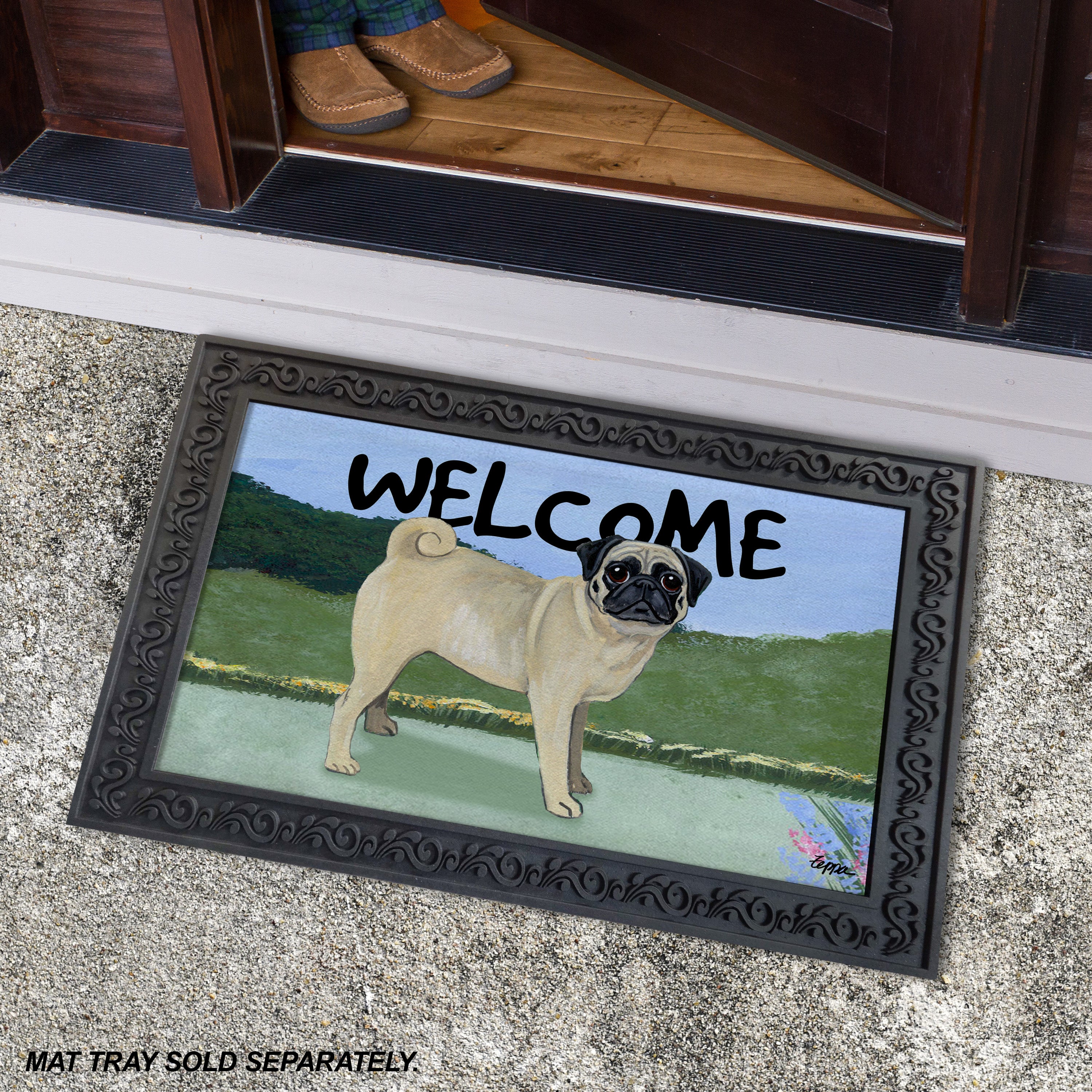 Pug Welcome Mat