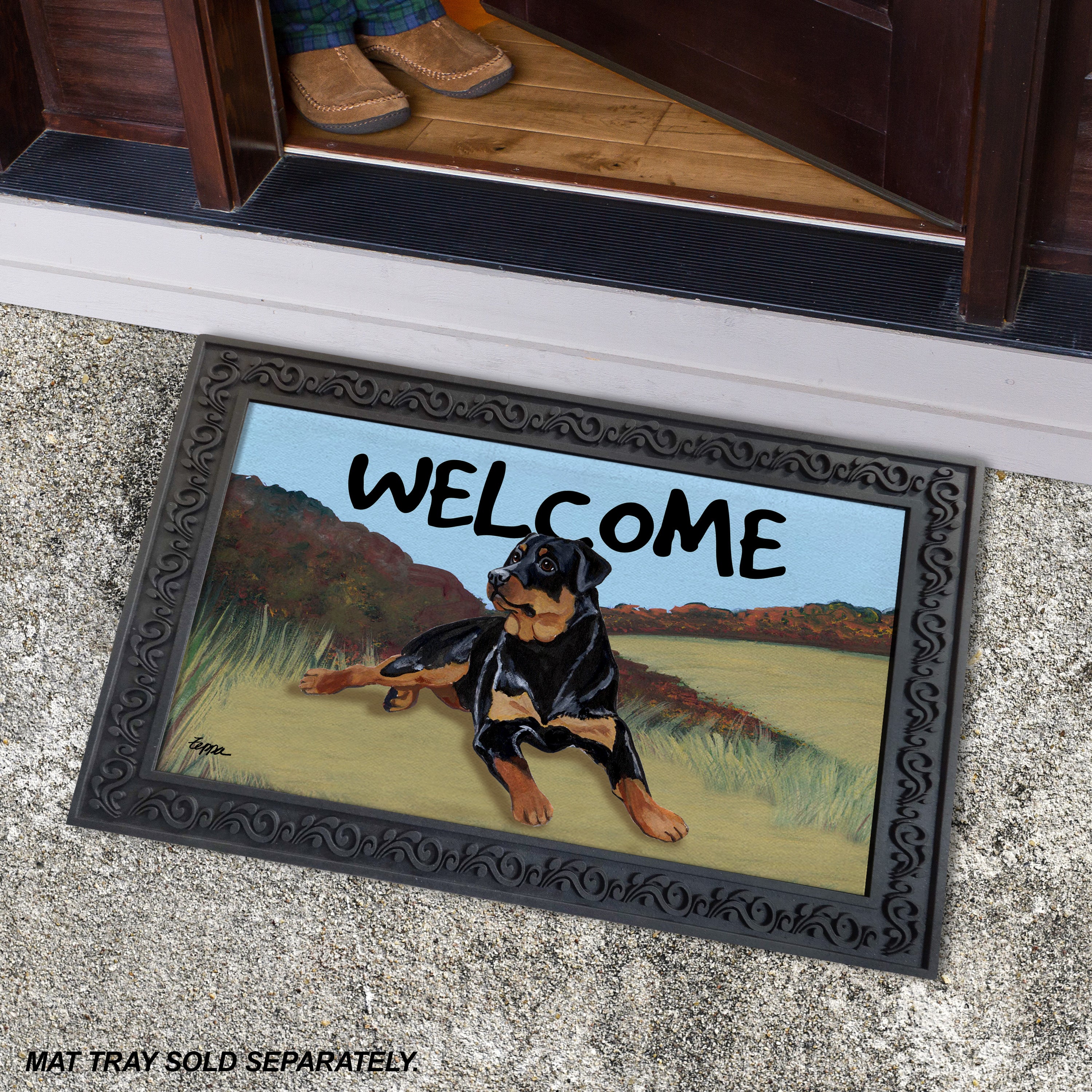 Rottweiler Welcome Mat