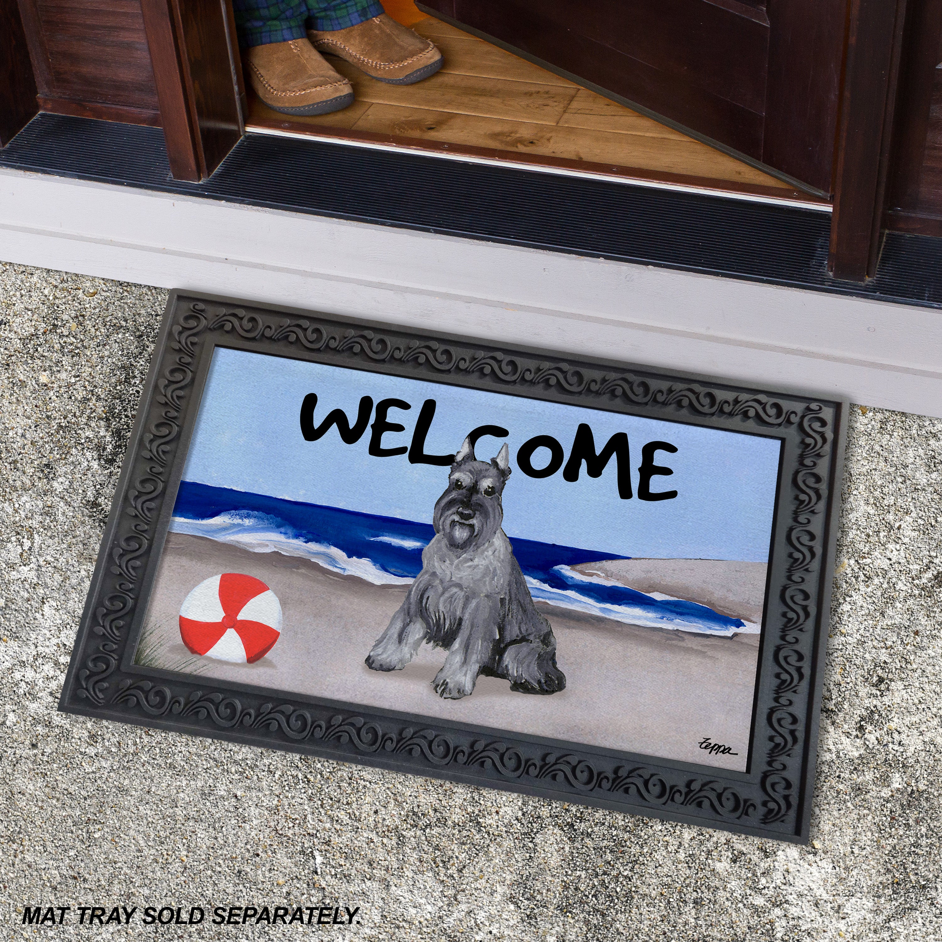 Schnauzer Miniature Welcome Mat