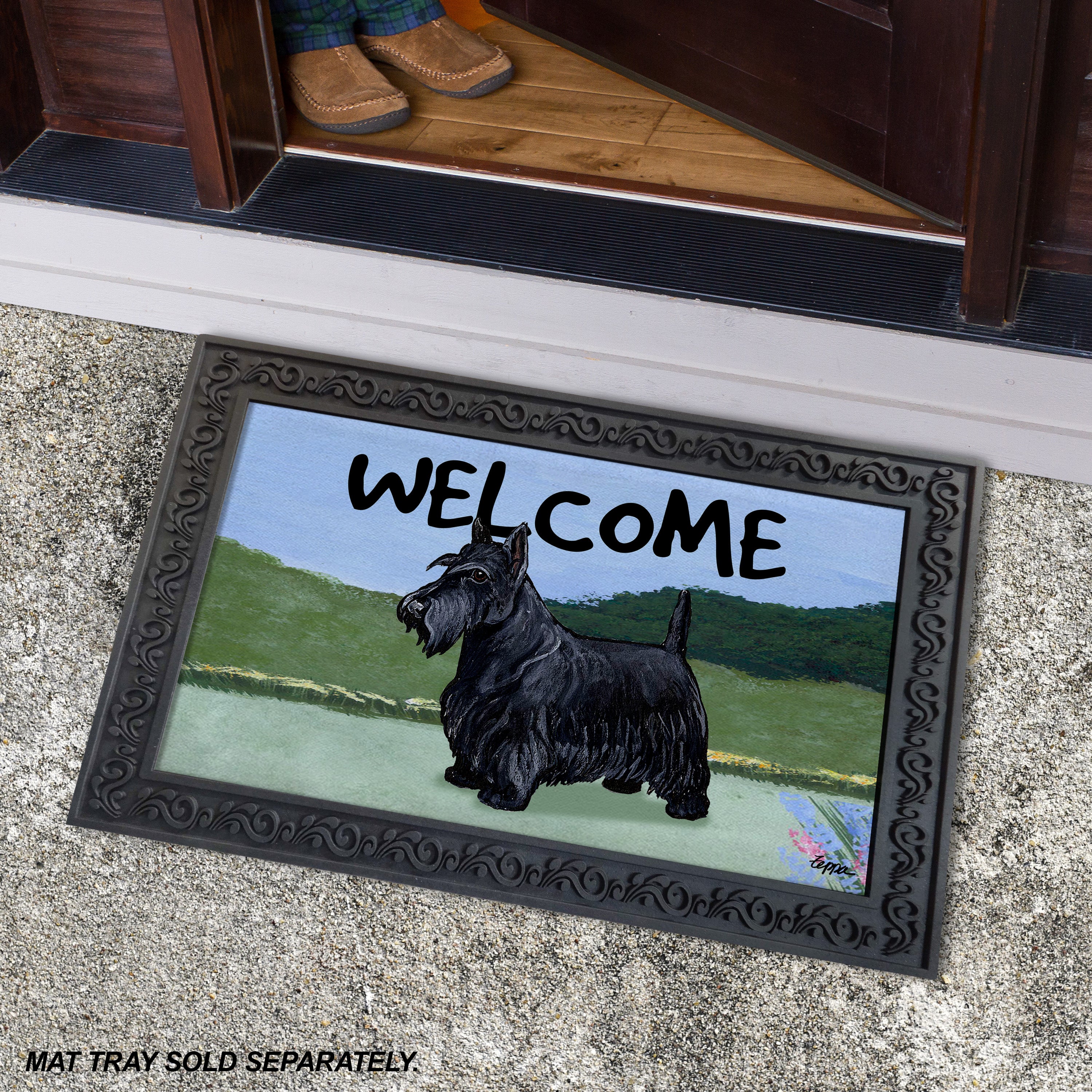 Scottish Terrier Welcome Mat