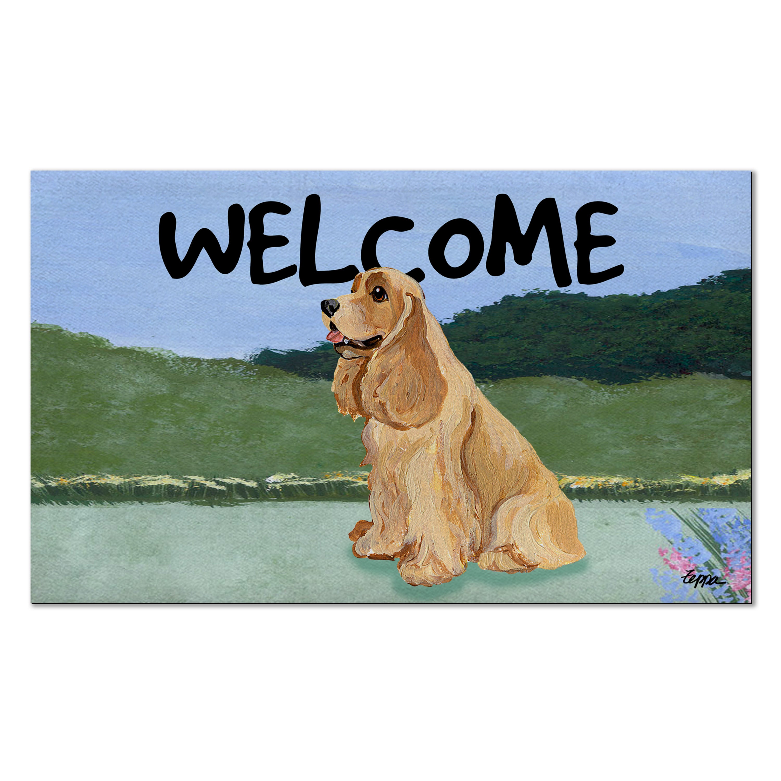 American Cocker Spaniel Welcome Mat
