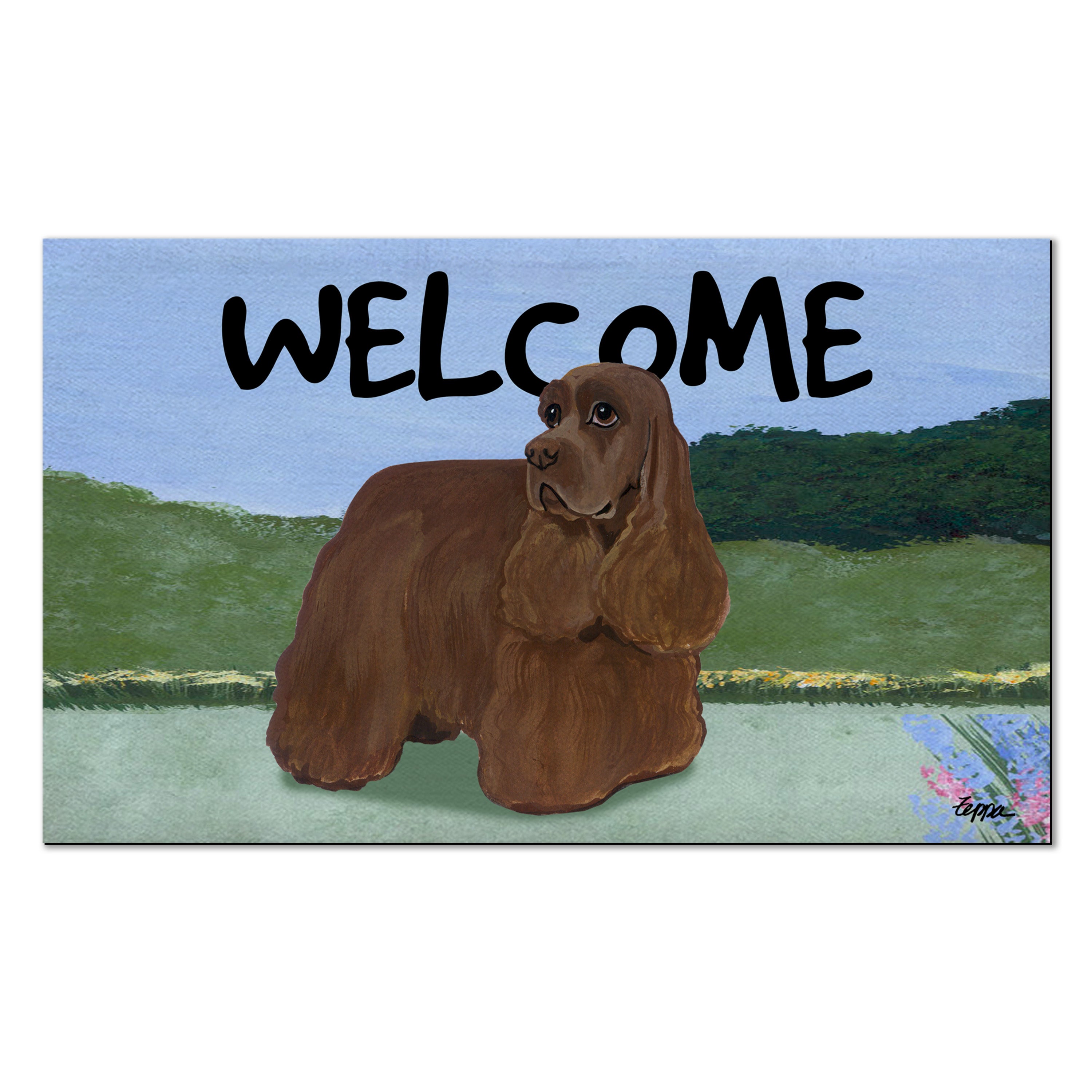 American Cocker Spaniel Welcome Mat