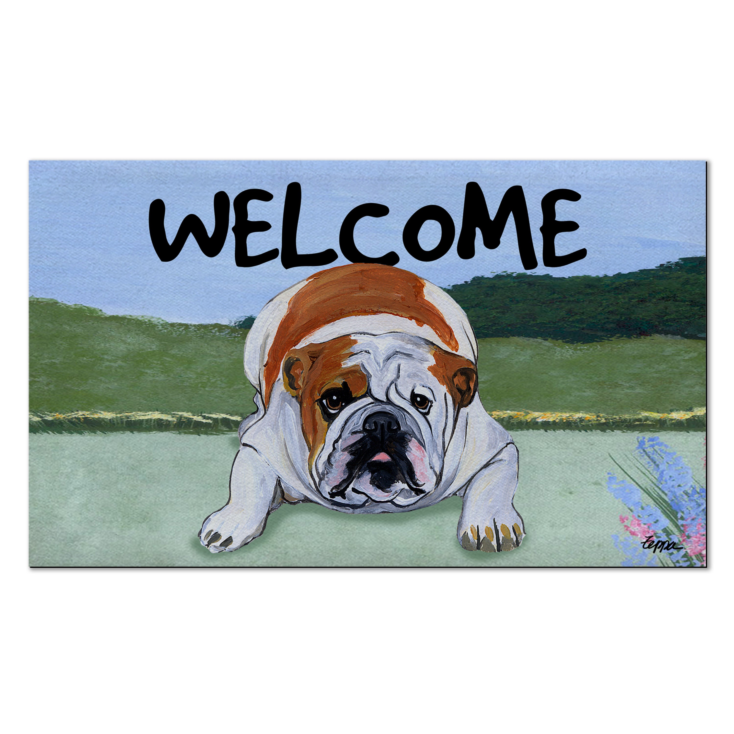 English Bulldog Welcome Mat