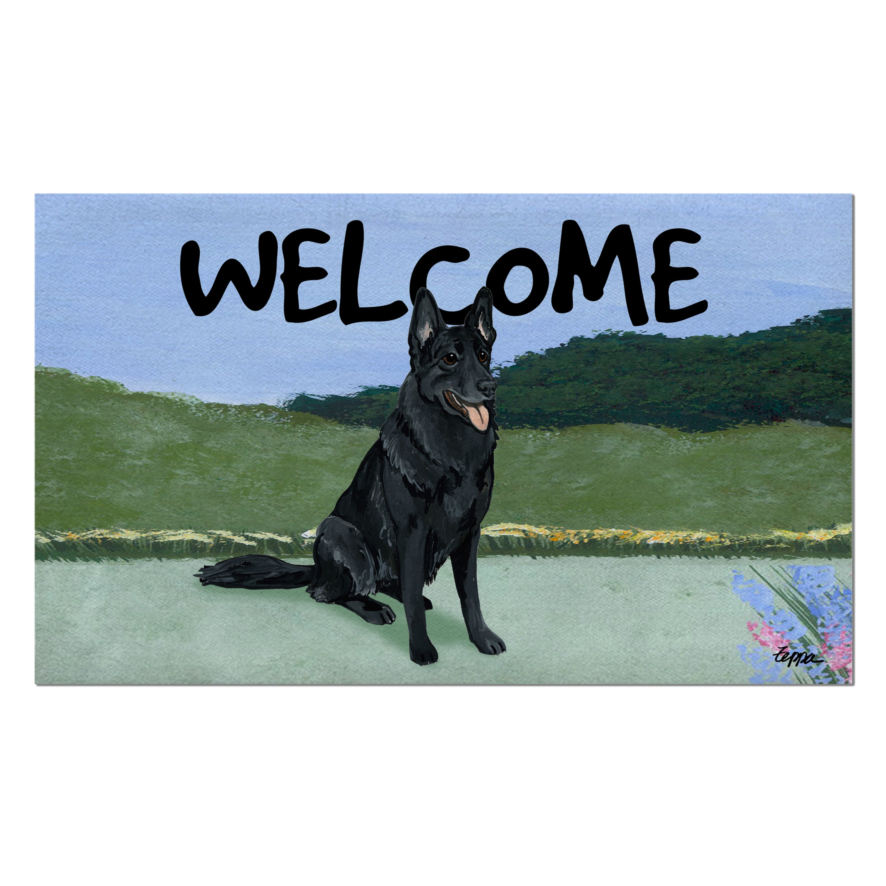 German Shepherd Welcome Mat