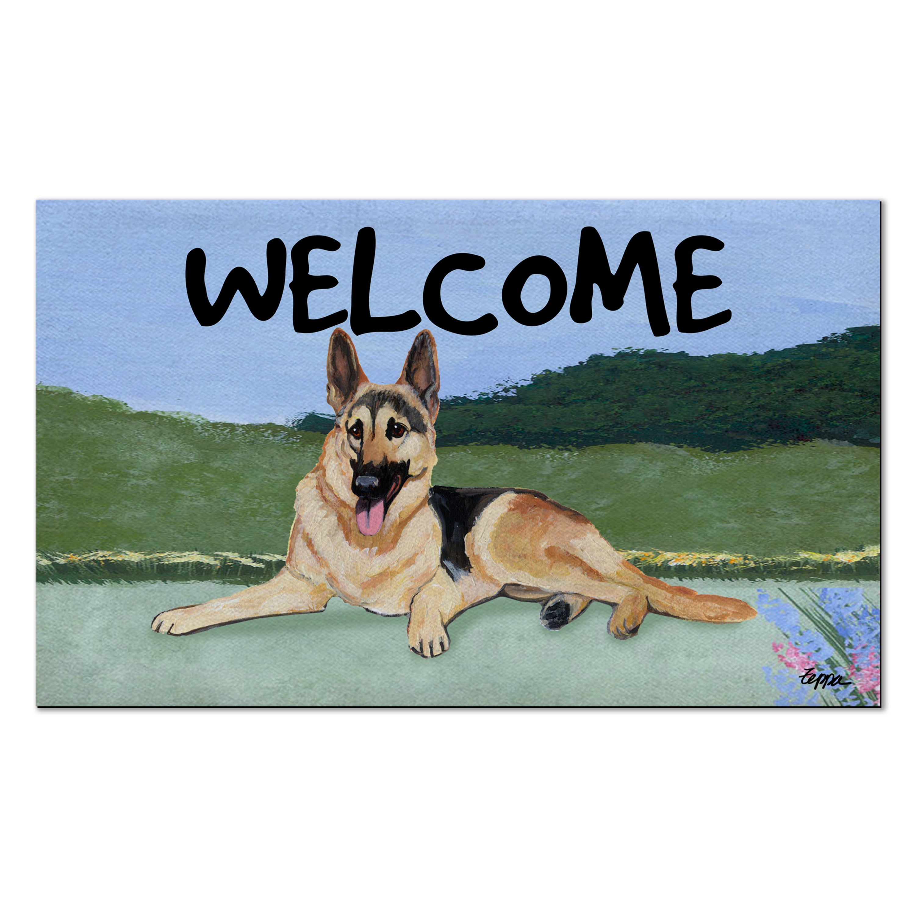 German Shepherd Welcome Mat