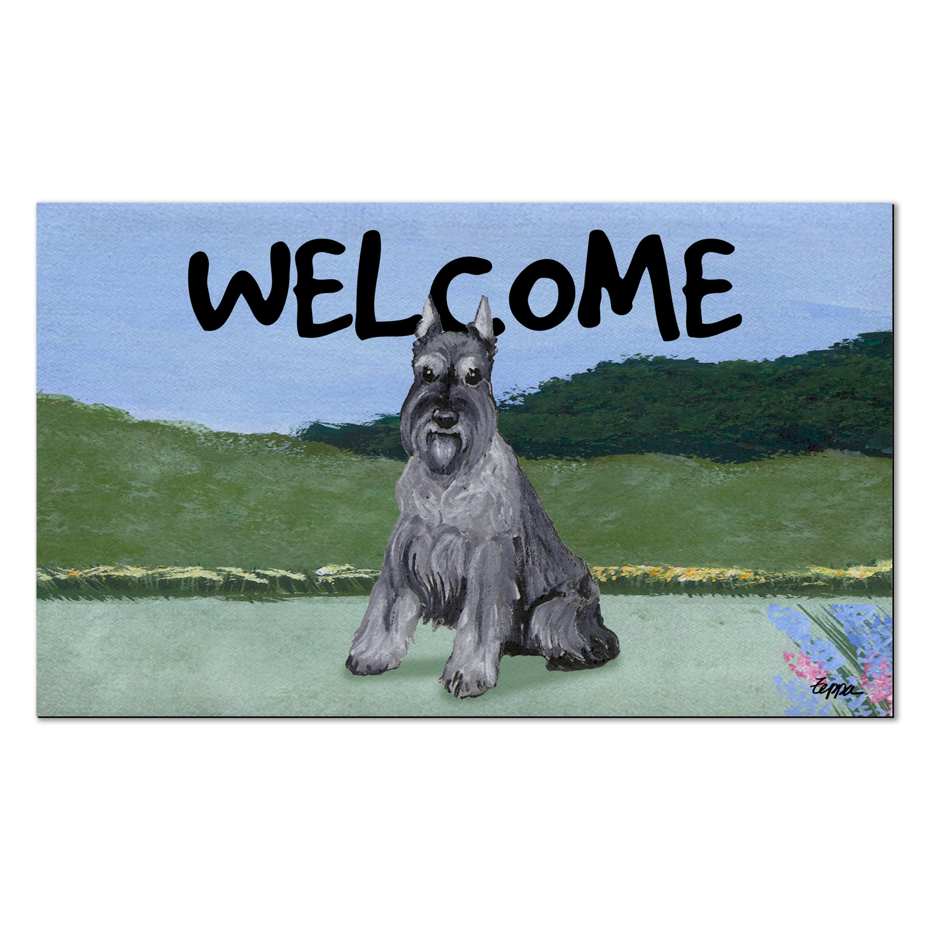 Schnauzer Miniature Welcome Mat